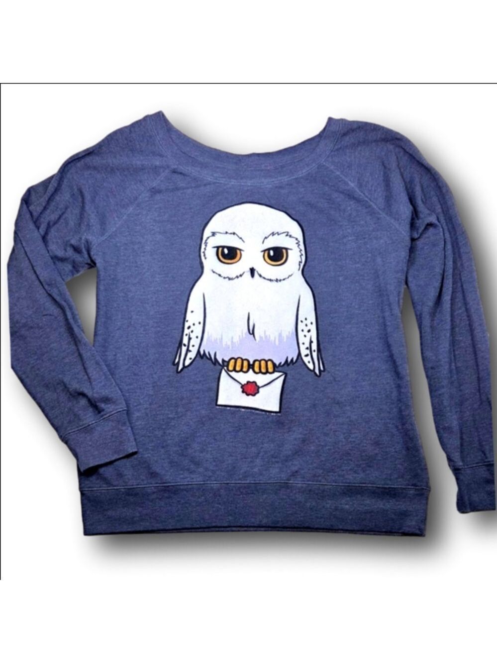 Women's Unbranded Blue Hedwig Owl Sweatshirt XL